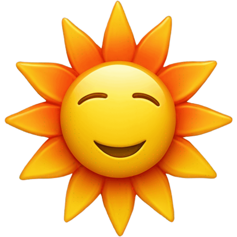 soleil réaliste emoji