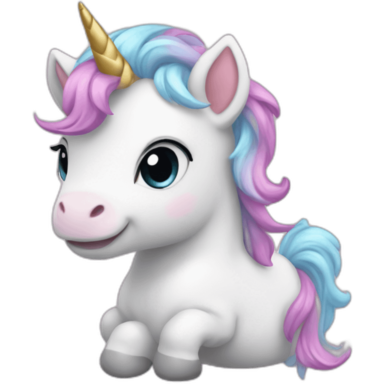 Cutebaby unicorn emoji