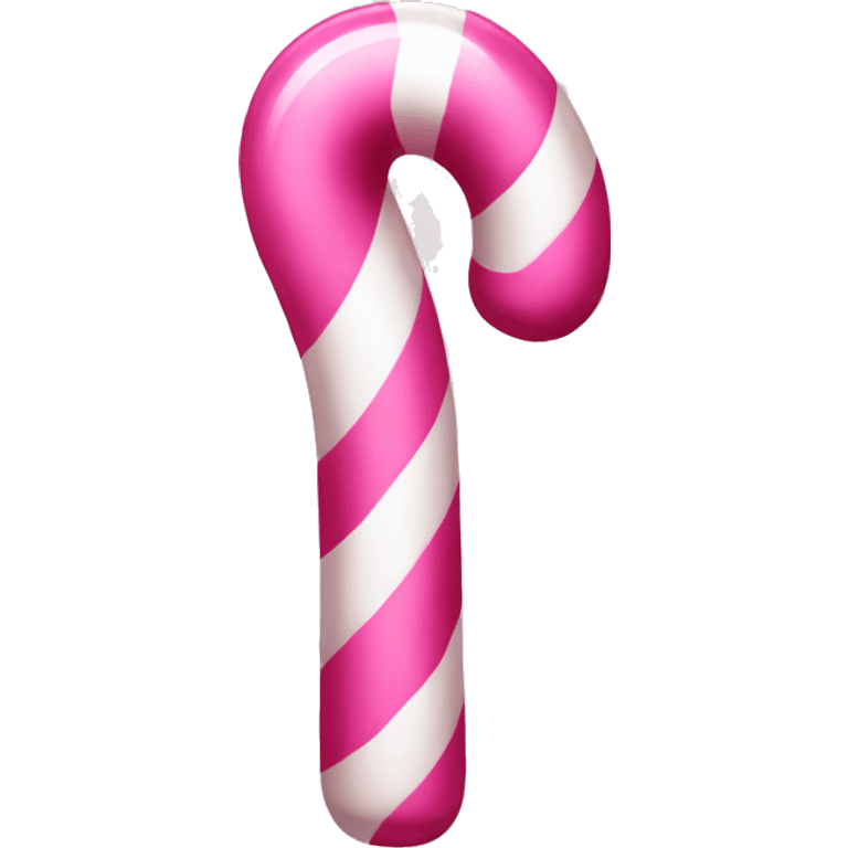 Pink candy cane upright emoji