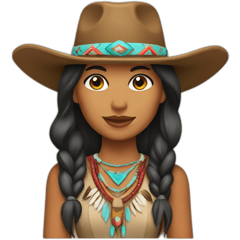 native american cowgirl emoji