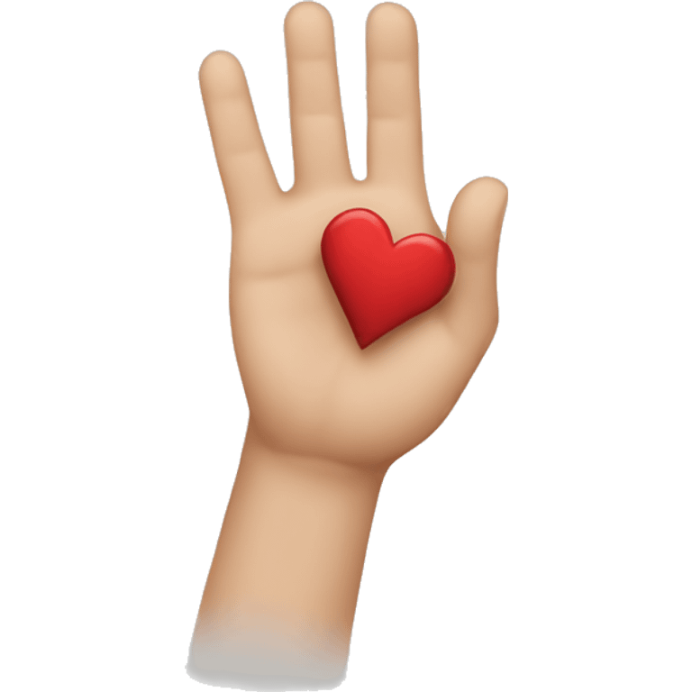 Coeur avec les mains emoji