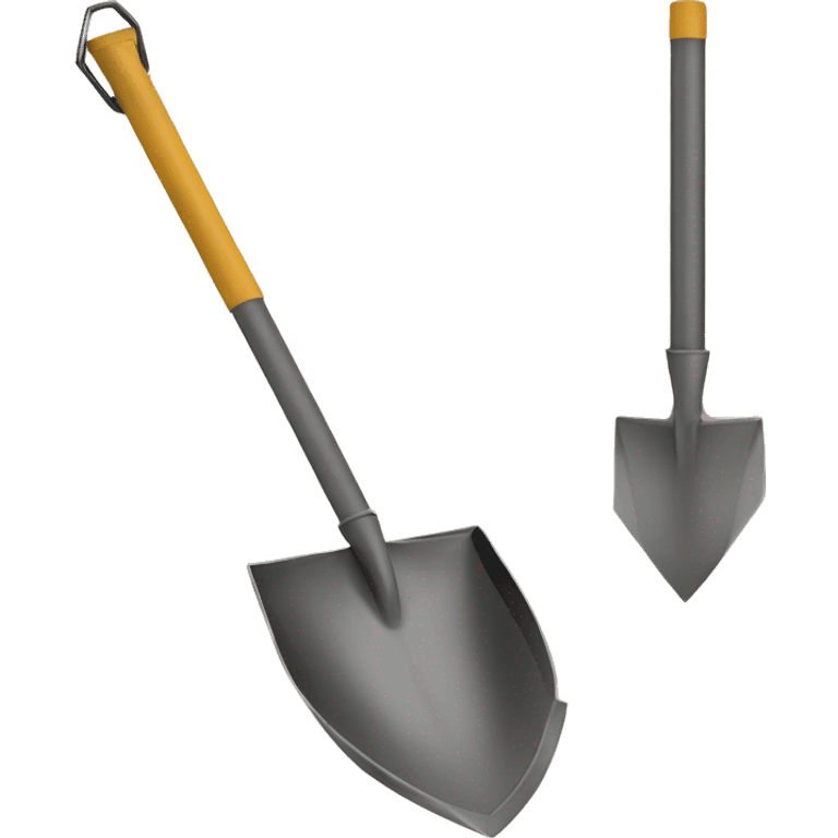 shovel digging with mine lab metal detector  emoji