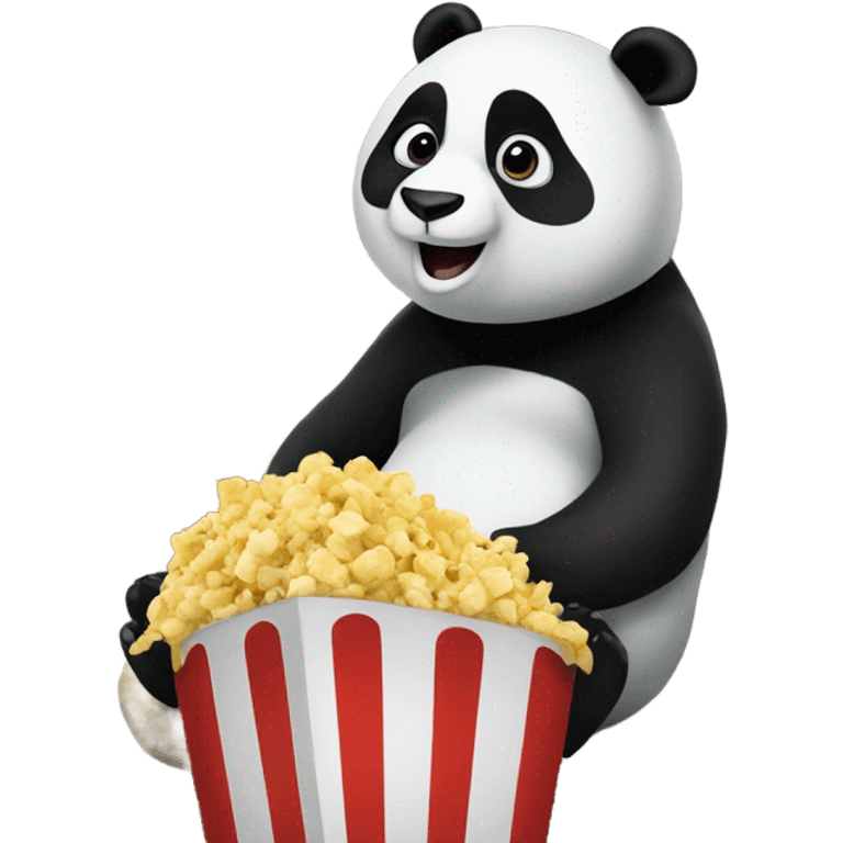 Panda at the movies emoji