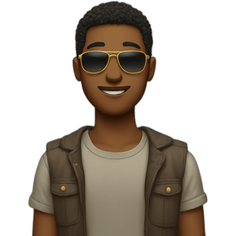 Cool boy attidue emoji