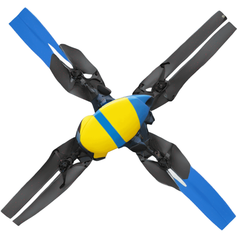 FPV dron with flag Ukraine  emoji