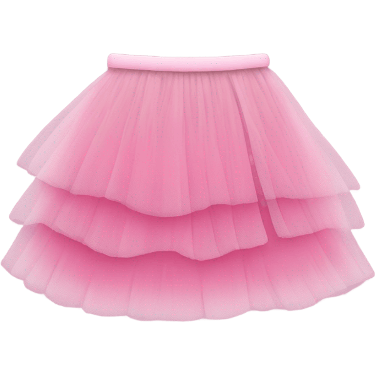 Pink tulle skirt emoji