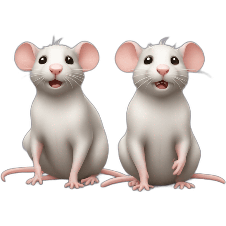 Deux rats emoji