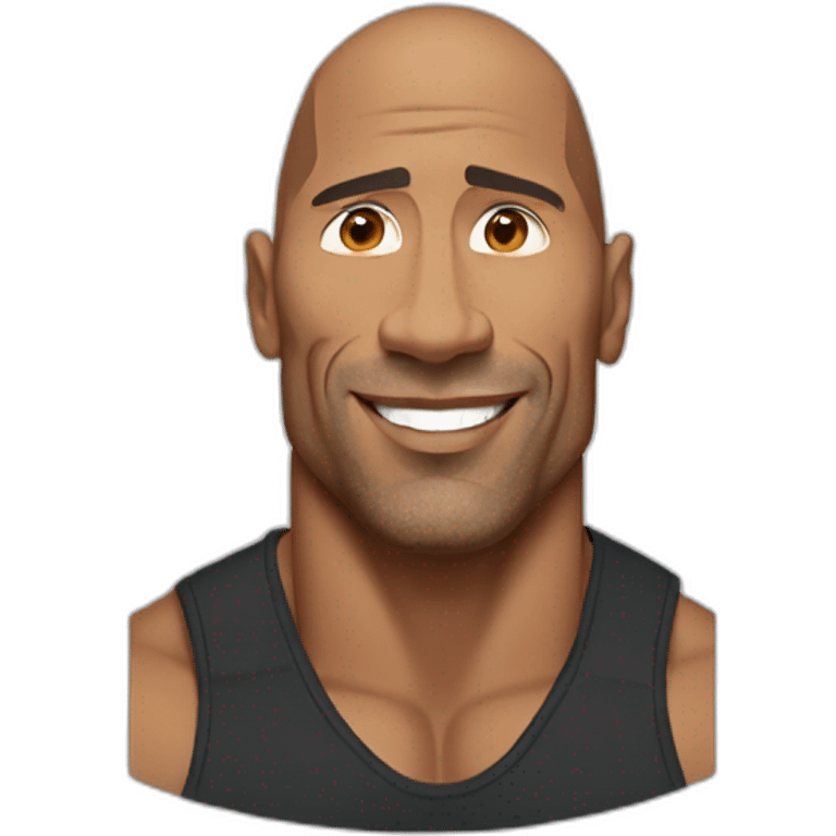 The Rock Dwayne Johnson emoji