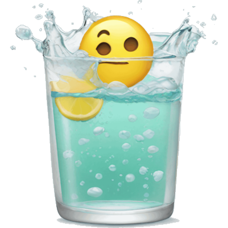 Bubbling seltzer emoji