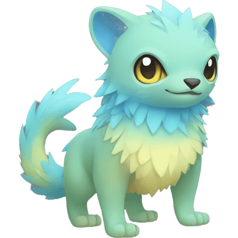 Cute cool animal hybrid Fakemon full body emoji