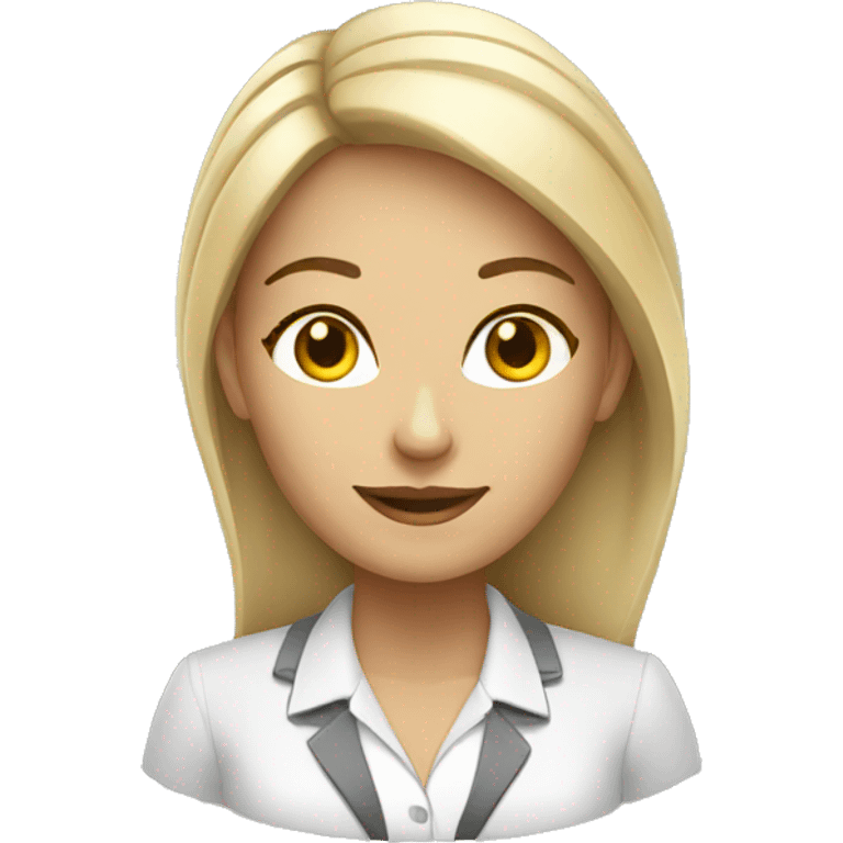 Business woman white emoji