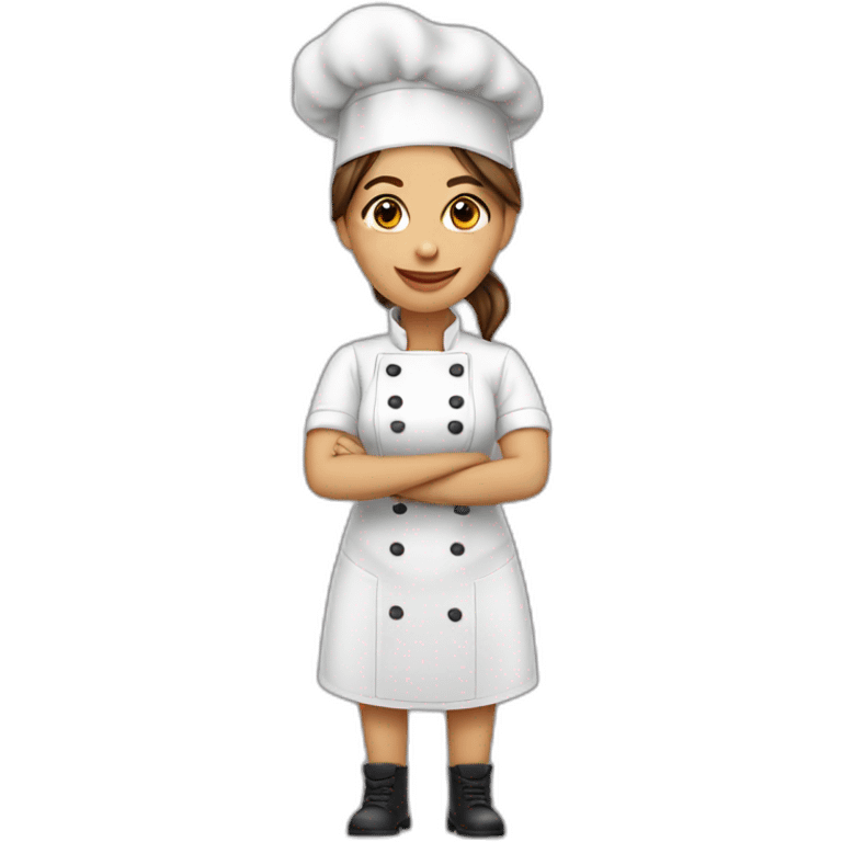 chef-mujer-cabello rojo-alta emoji