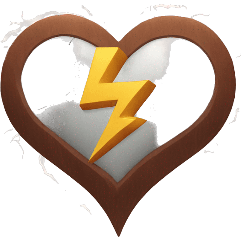 heart and lightning emoji