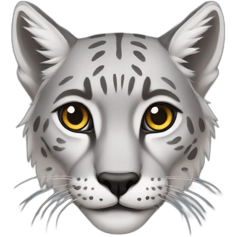 Gray lynx emoji