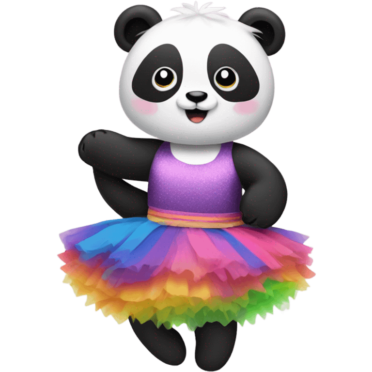 panda wearing a tutu emoji