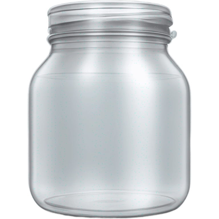 empty transparent plastic jar emoji