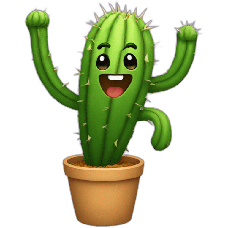 dancing cactus emoji