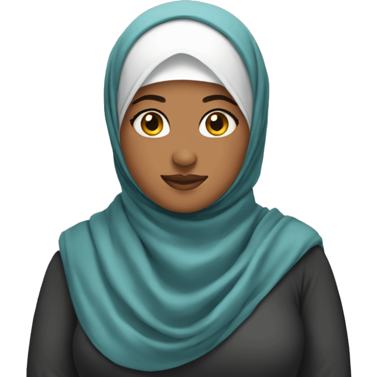 a fat hijabi emoji