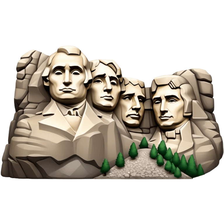 Cinematic Realistic Mount Rushmore Emoji emoji