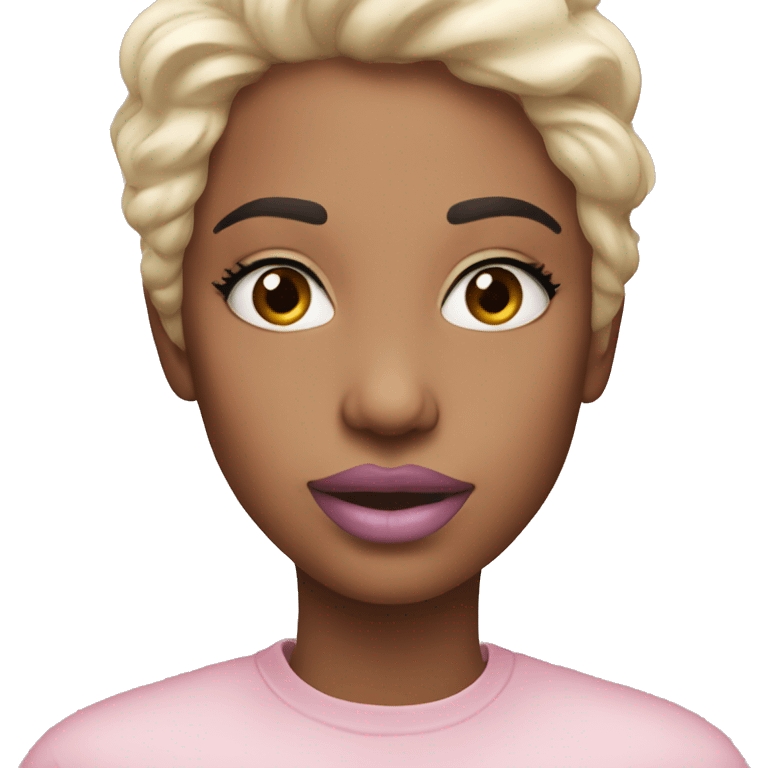 a pastel lipstick emoji