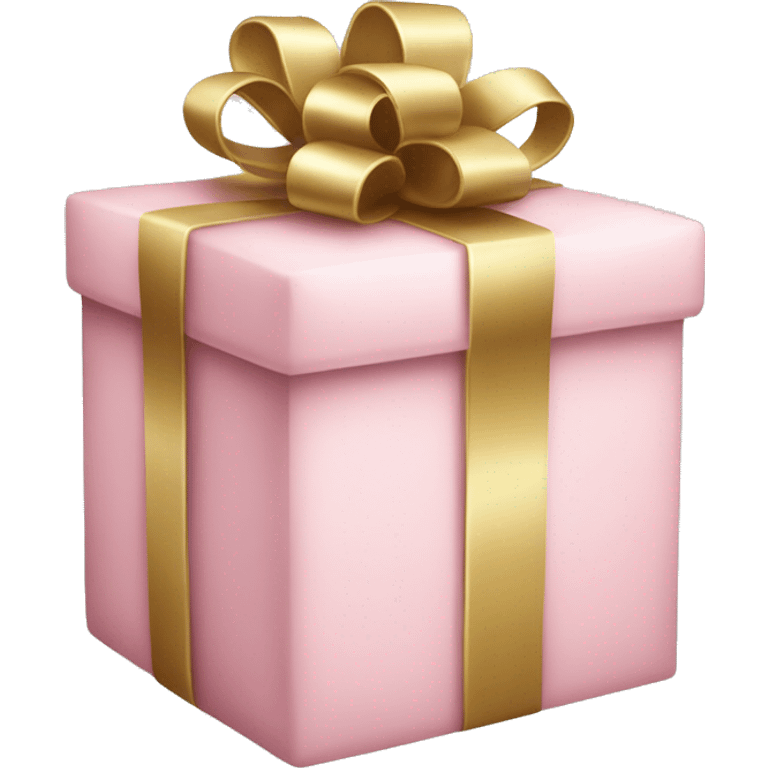 Light pink Christmas present emoji