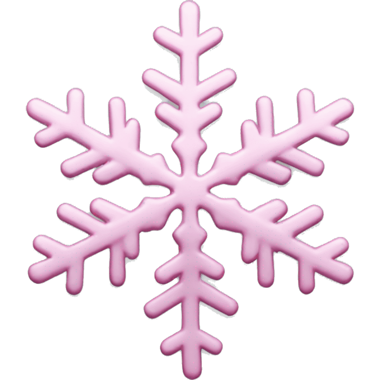 pastel pink snowflake  emoji