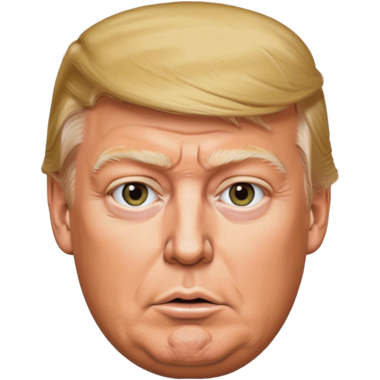 photorealistic Donald Trump real face emoji