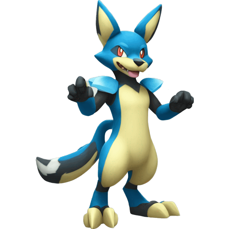 Lucario-Zeraora full body emoji