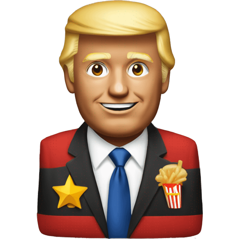 trump working at McDonalds emoji