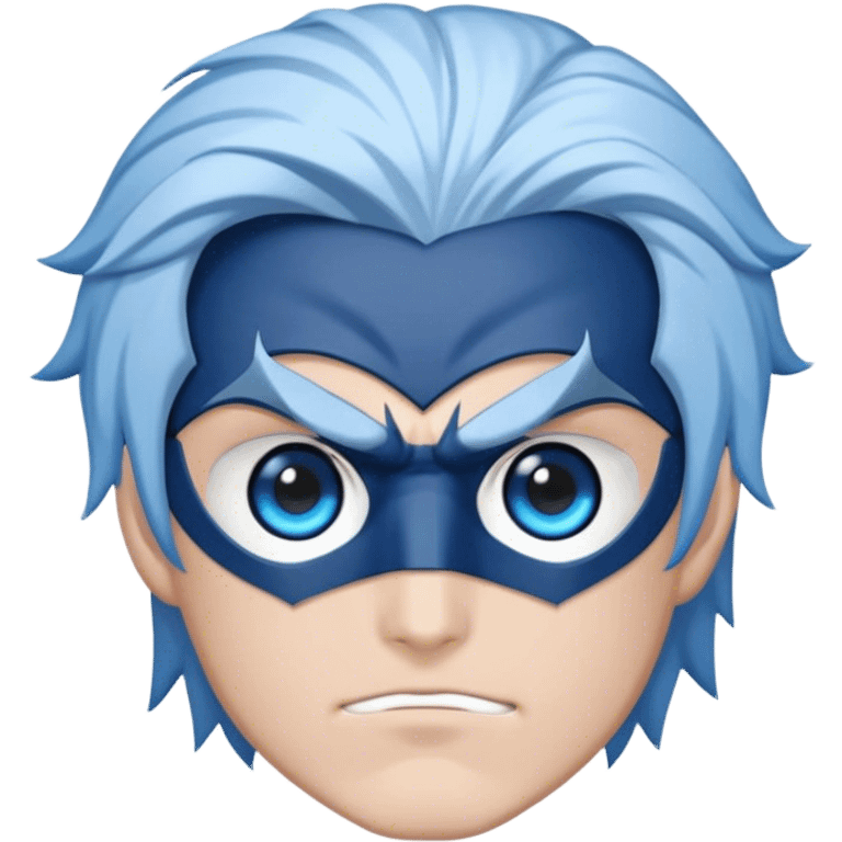 satoru gojo en batman cheveux blanc et yeux bleu emoji