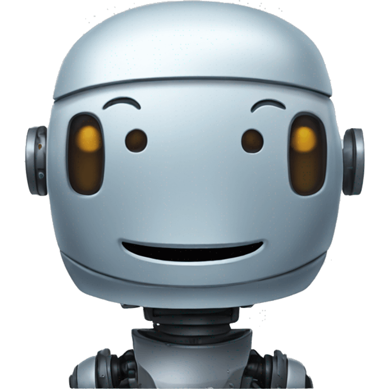 Smiling robot emoji