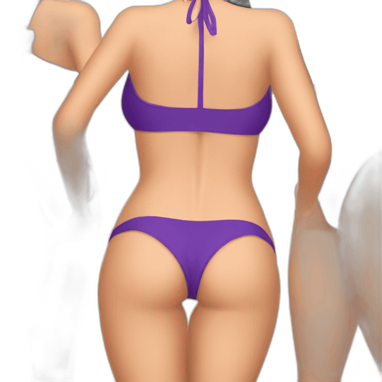 nico robin full body pawg micro swimsuit bottom back focus emoji