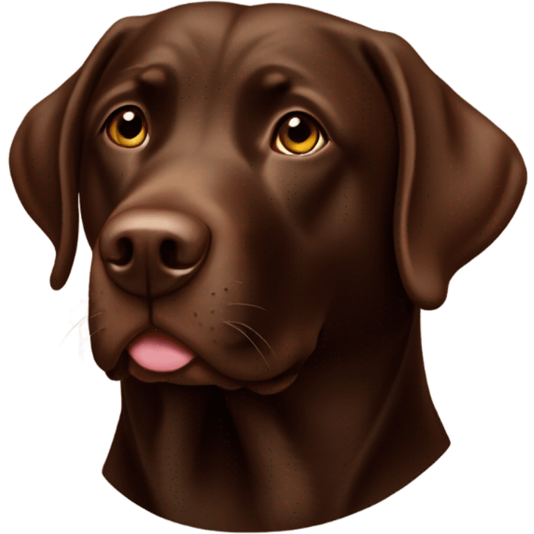 Chocolate lab, Thursday emoji