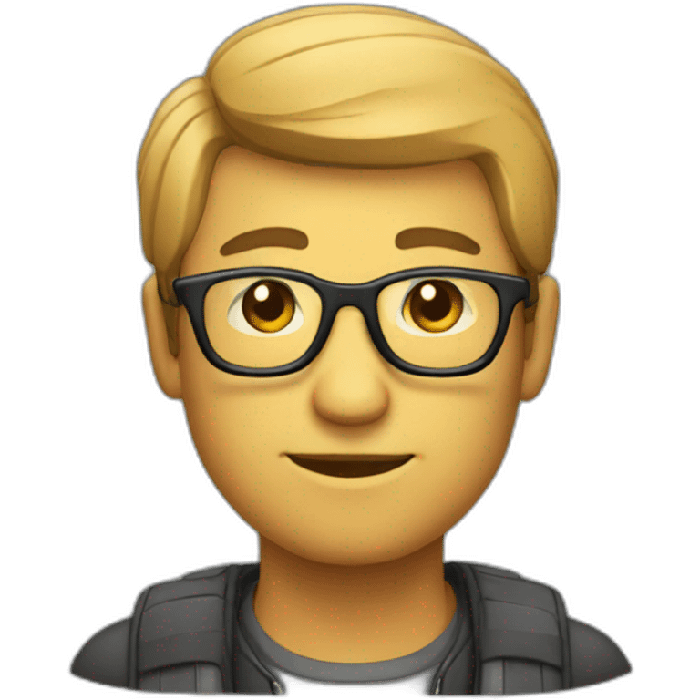 developer man with glasses emoji