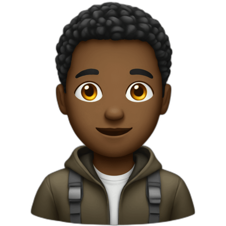 young black man programmer emoji