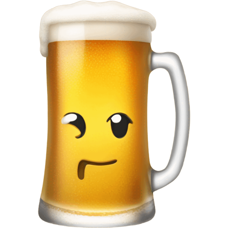 Beer in the sun emoji