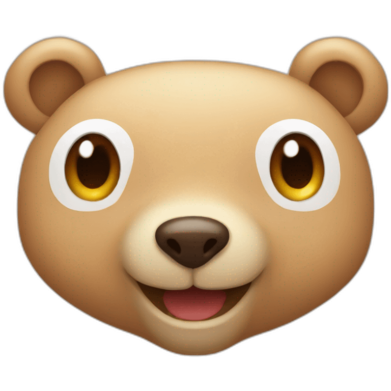 cute bear smile emoji