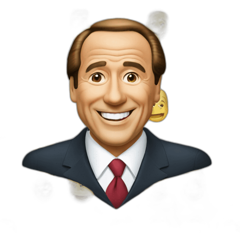 silvio berlusconi smiling emoji