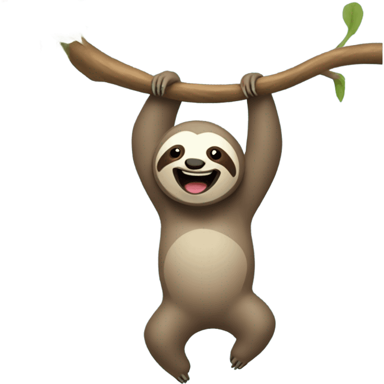 happy sloth emoji