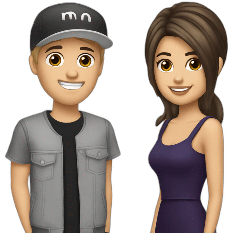 Selena Gomez and Justin Bieber  emoji