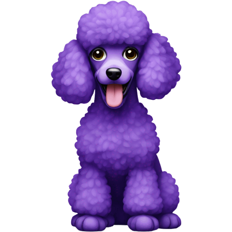 Purple poodle emoji