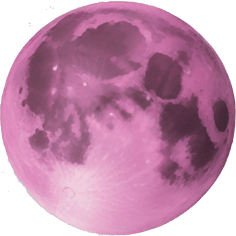 Pink moon emoji