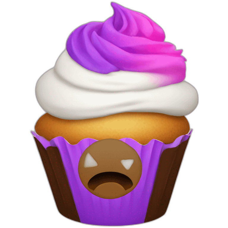 an rgb cupcake gaming emoji