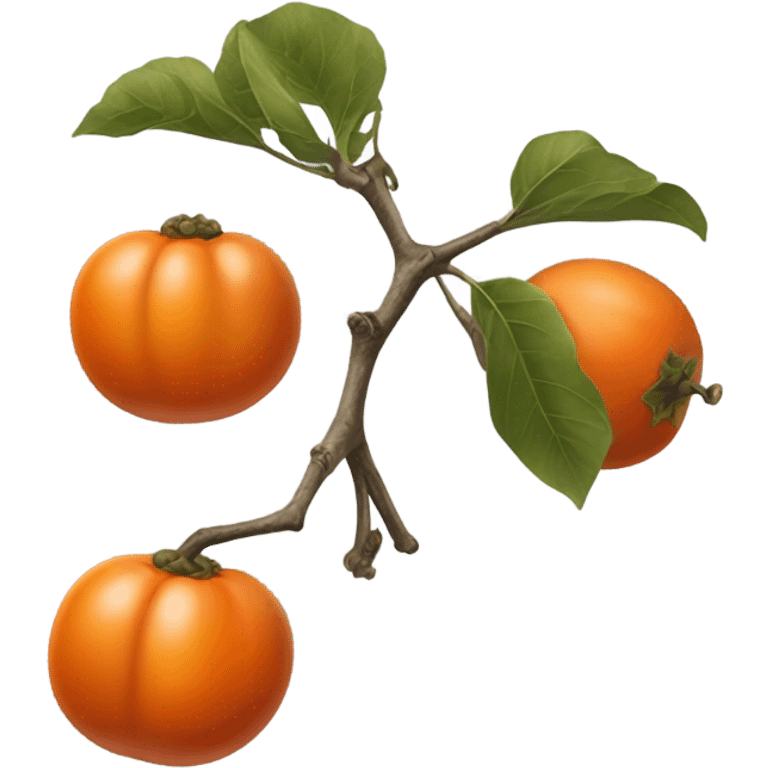 persimmon  emoji