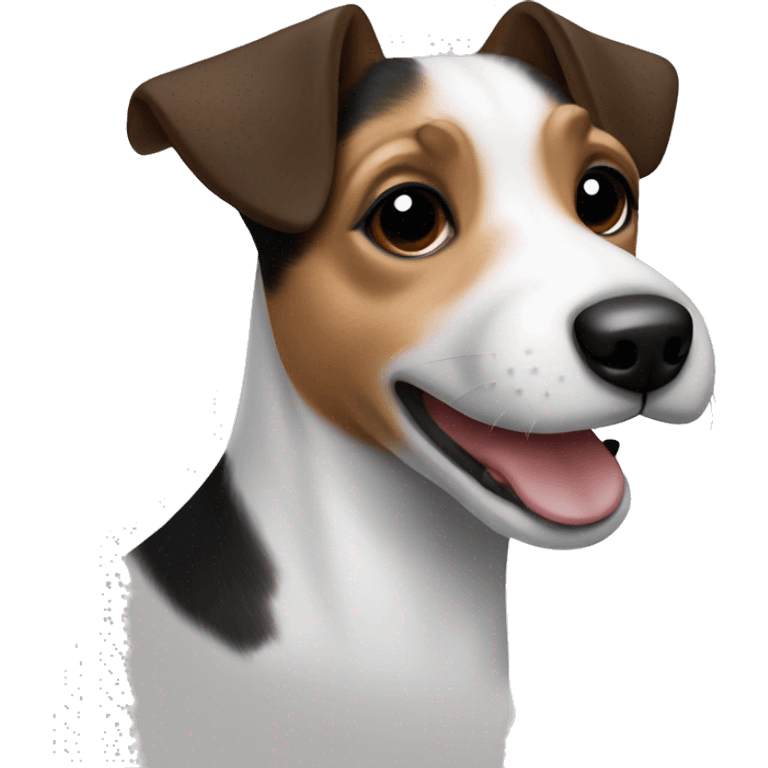 dog breed Jack Russell Terrier black white brown emoji