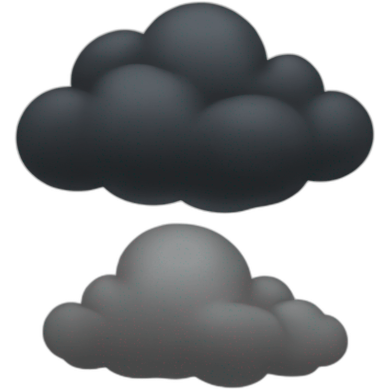 black clouds emoji