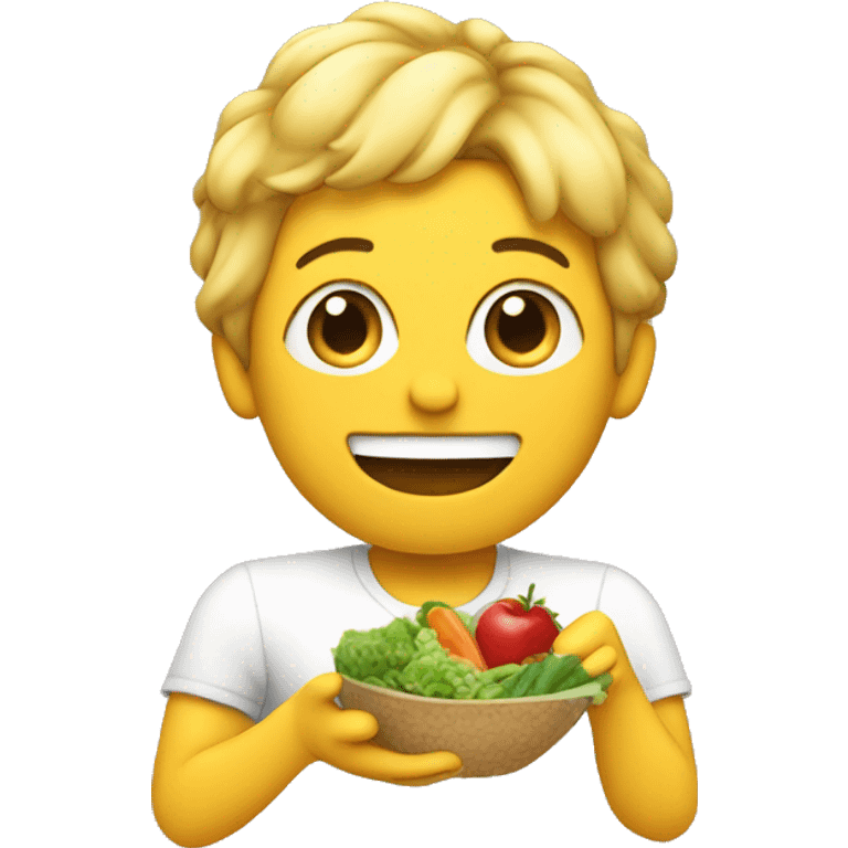 caseoh eating healthy food emoji