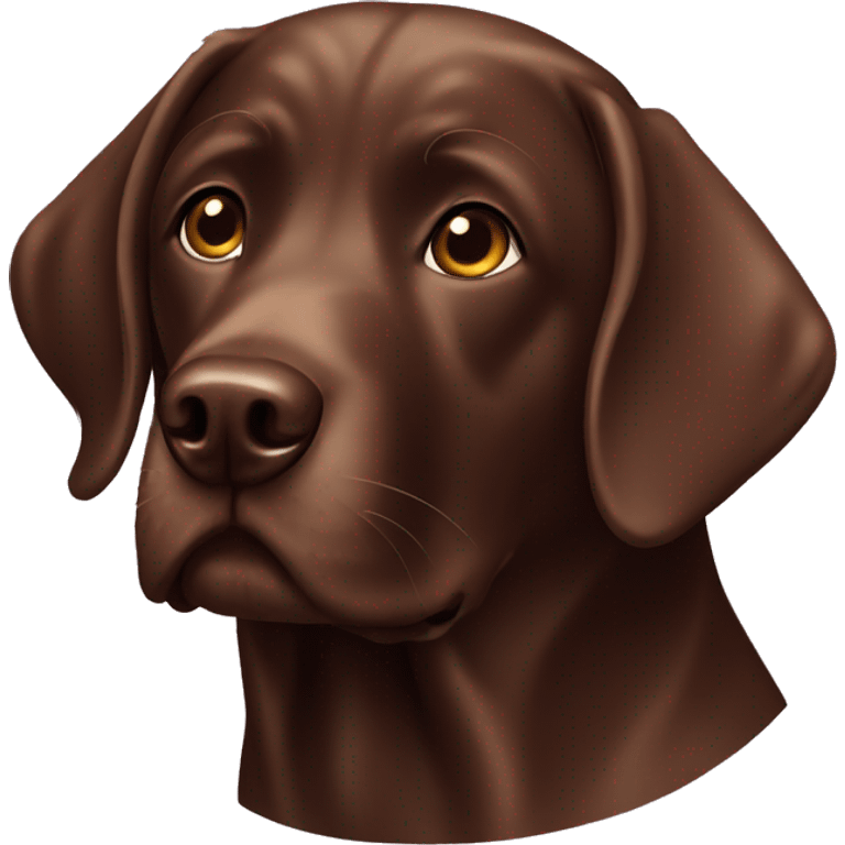 Chocolate Labrador emoji