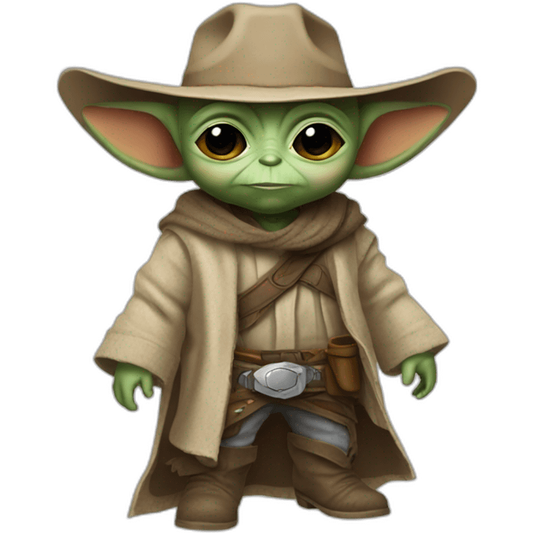 cowboy baby yoda emoji