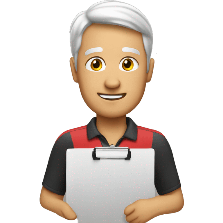 coach with clipboard emoji